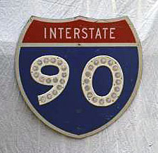 1960s highway marker.