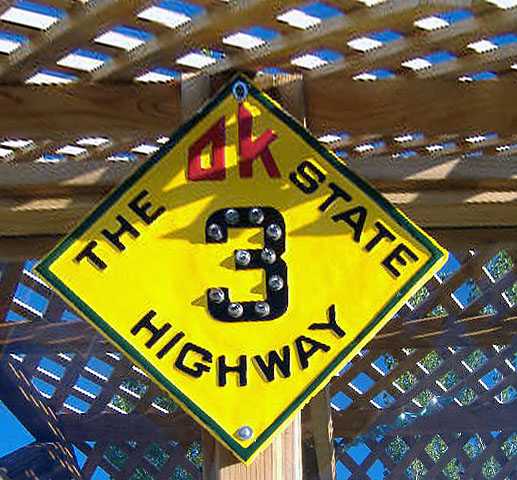 1930s highway marker.