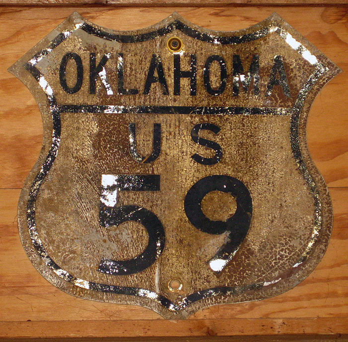 1940s highway marker.