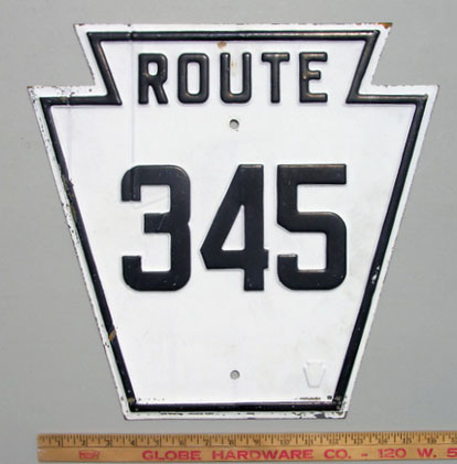 1920s highway marker.