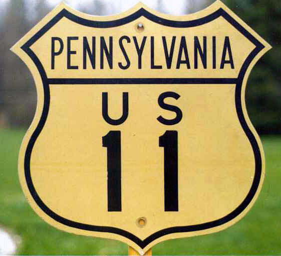 1940s highway marker.
