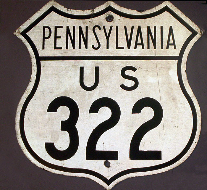 1940s highway marker.