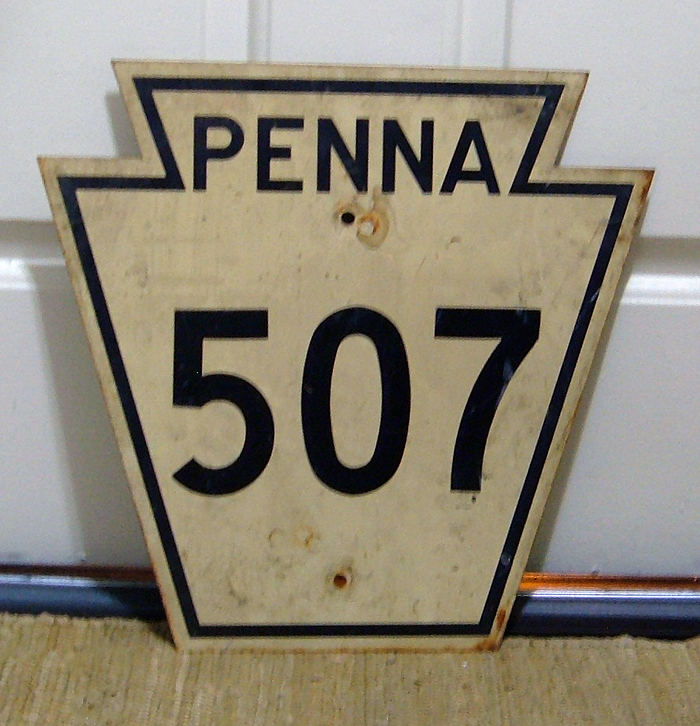 1940s highway marker.