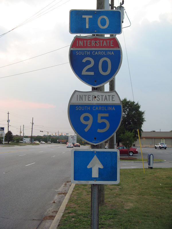Westbound Business Spur I-20 (David H. McLeod Boulevard) in Florence after the U.S. 76 intersection.