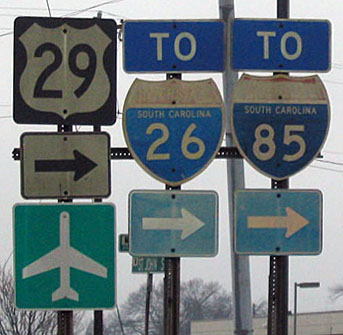 U.S. 29 southbound at Main Street in Spartanburg.