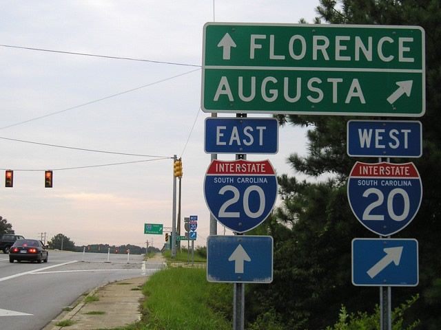 Bush River Road Interchange with Interstate 20.