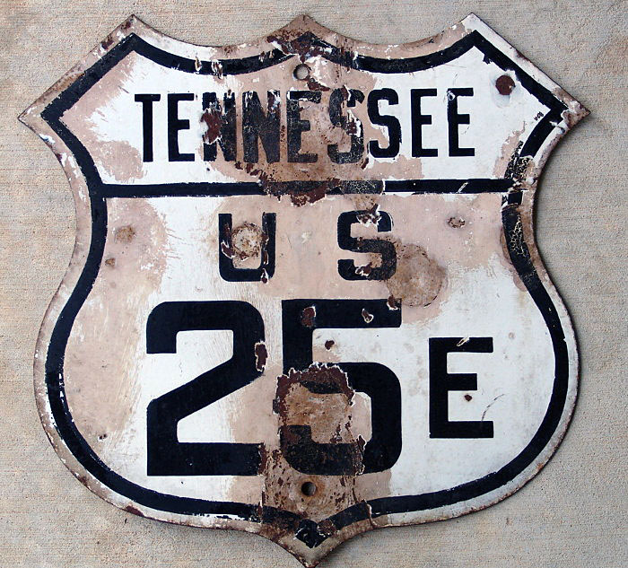 1920s highway marker.