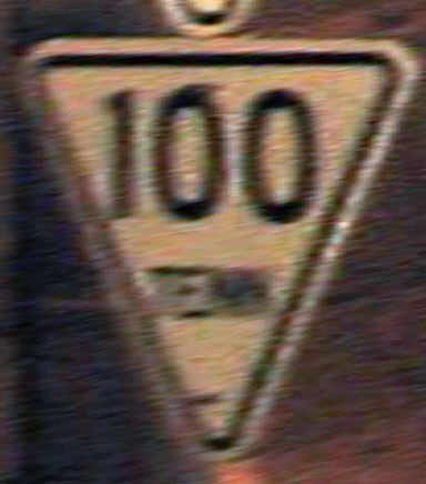 1940s highway marker.