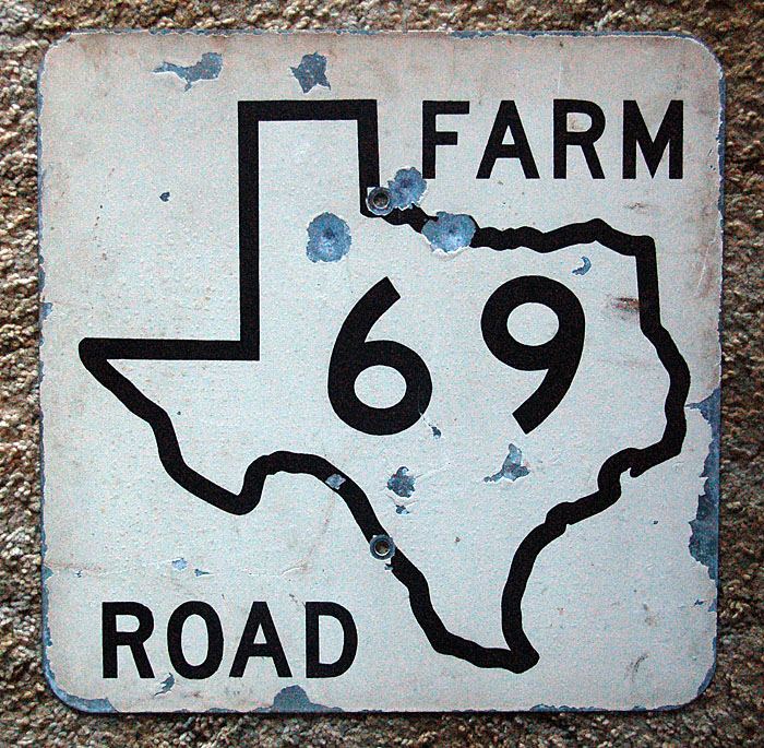 1950s highway marker.