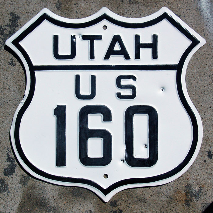US-160 was extended into Utah in 1939, and remained there until 1970.