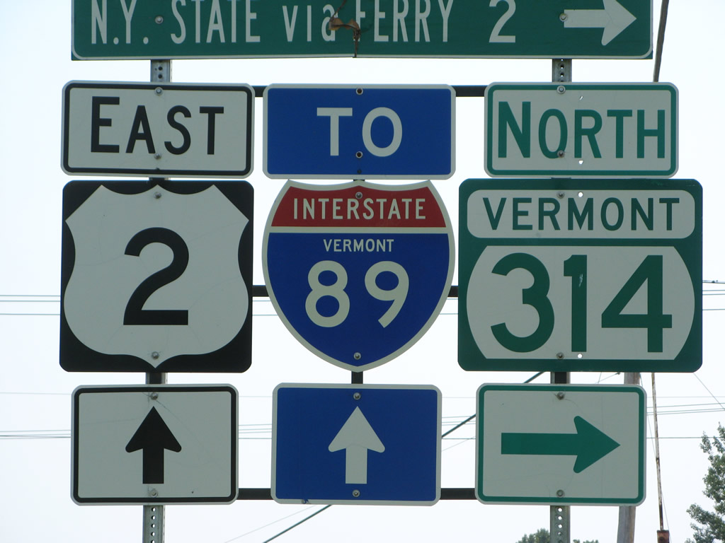 Eastbound U.S. 2 at Vermont 314 in Keeler Bay near South Hero.