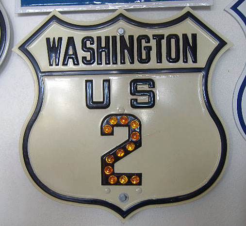 1930s highway marker.