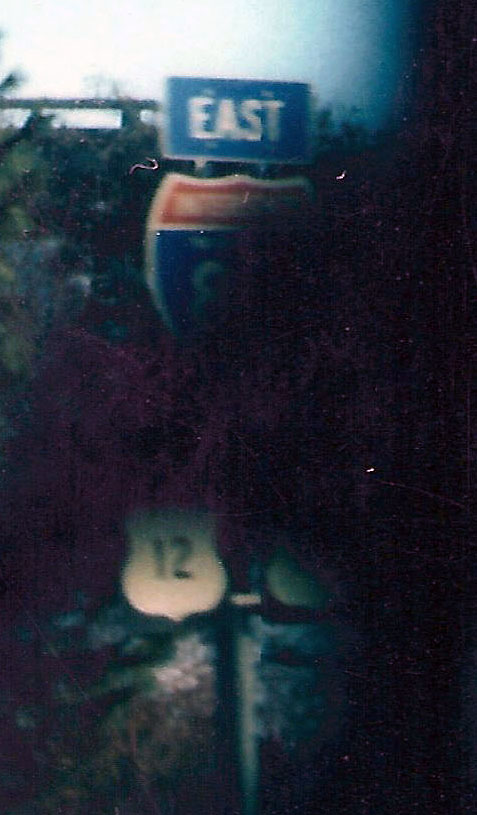 The only known photo of a state-named I-82 shield.