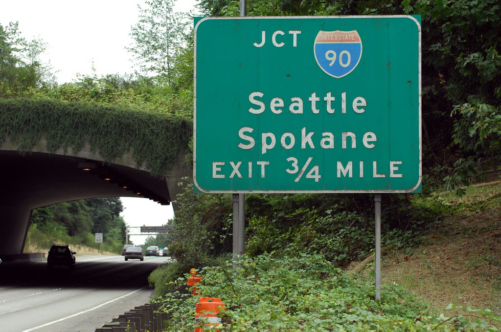 This sign in Snoqualmie Pass has been replaced.