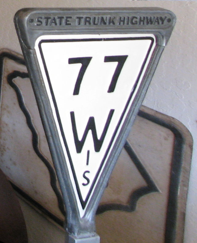 1910s highway marker.