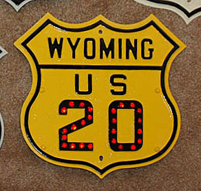 1930s highway marker.